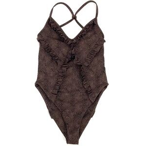 NWOT NICHOLAS Ruffled One-Piece Swimsuit